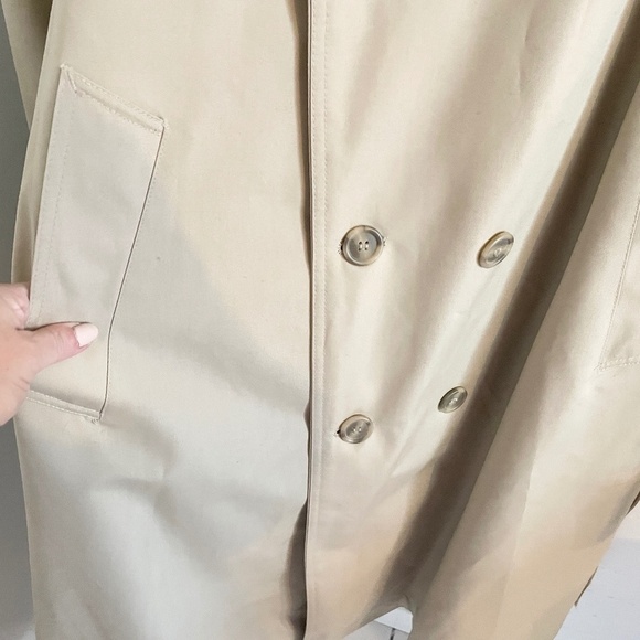 NWT Vintage Eaton Trenchcoat Dead stock Men/Unisex Cream Utility Military 44S - Picture 10 of 16